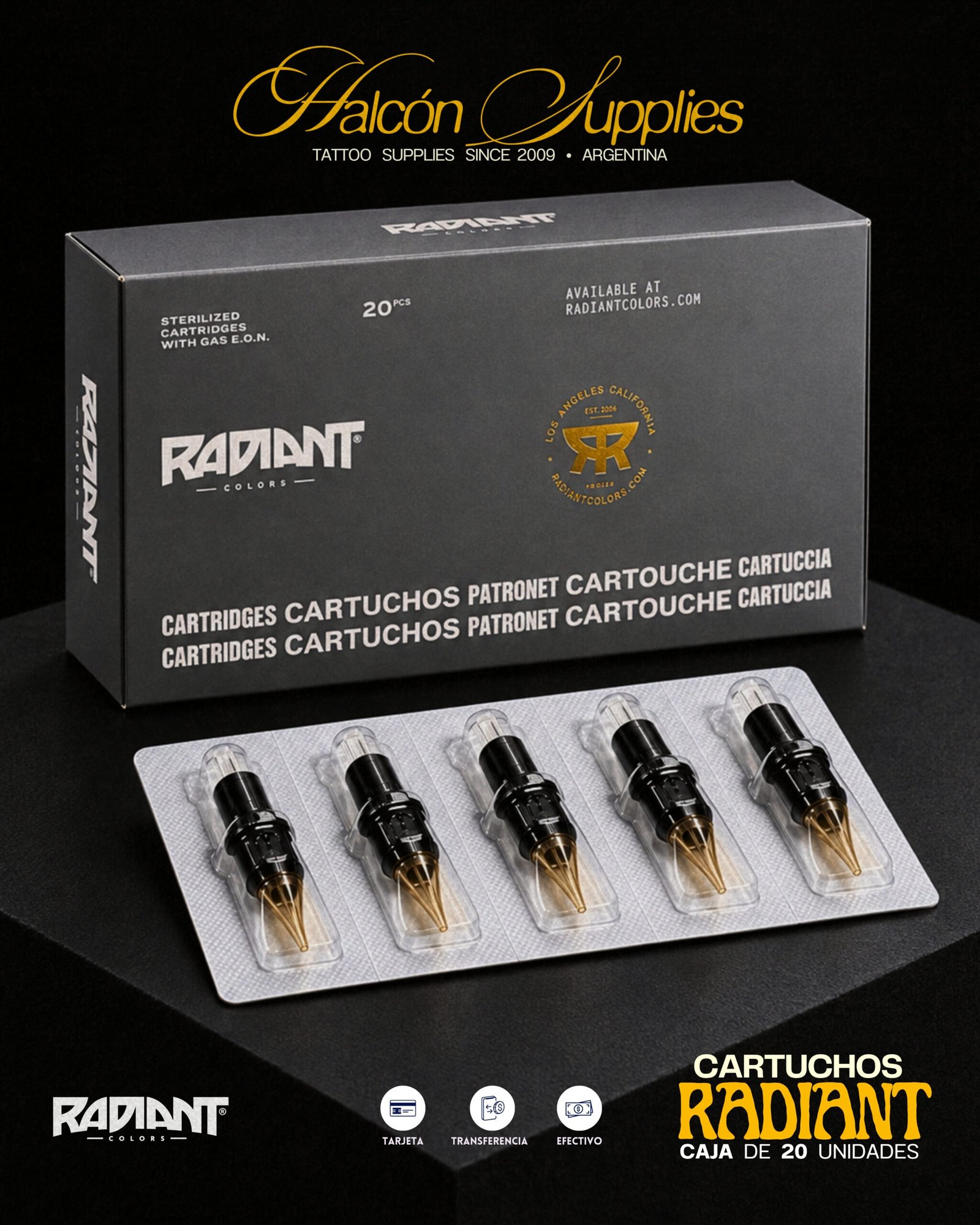 Radiant Cartuchos (1) Cartuchos Radiant | Caja x20u - Imagen 1